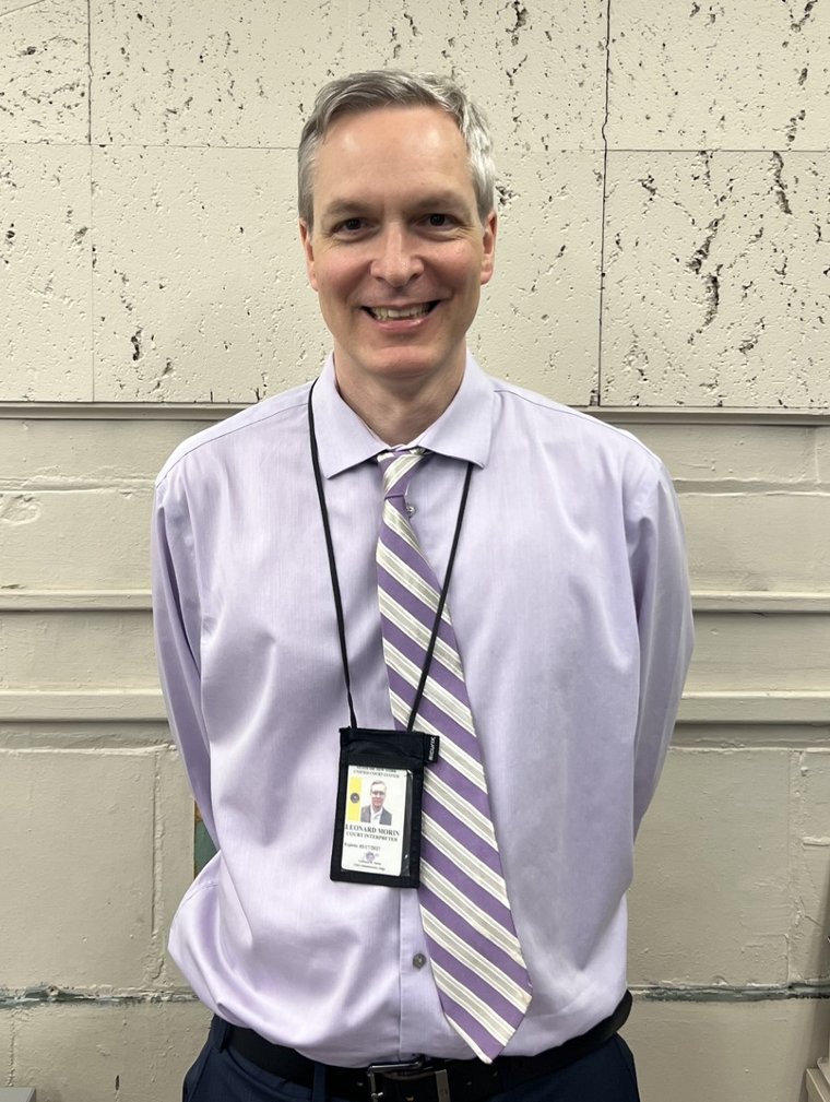 Leonard Morin, court interpreter